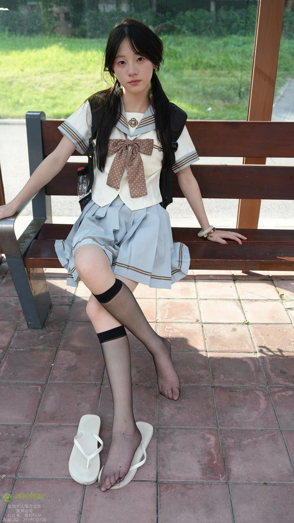 图片[129]-青柠映画 NO.048 – 阿慌 JK公交站[136P] – 速更版-美库