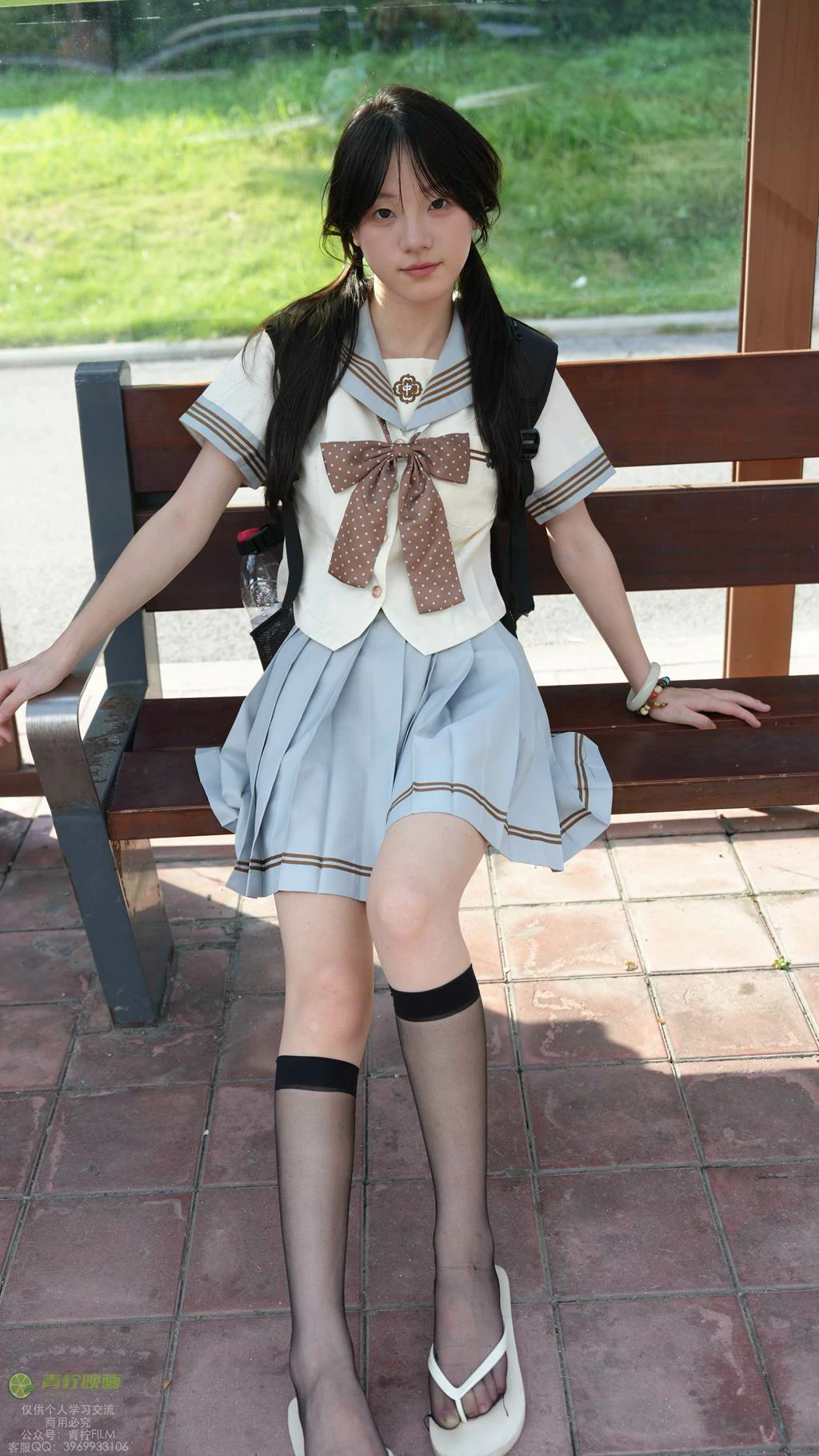 图片[132]-青柠映画 NO.048 – 阿慌 JK公交站[136P] – 速更版-美库