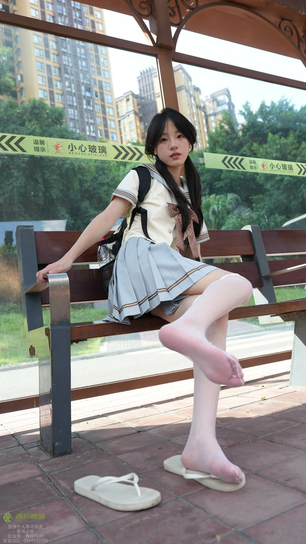 图片[133]-青柠映画 NO.048 – 阿慌 JK公交站[136P] – 速更版-美库