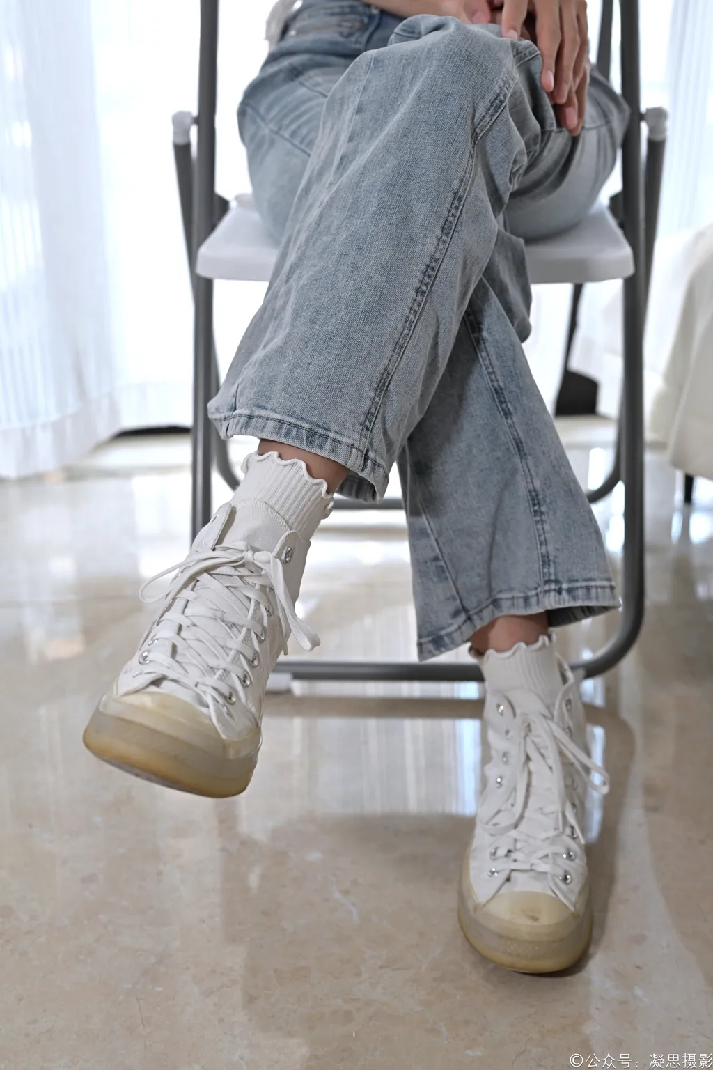 图片[20]-凝思摄影 NO.018 小睿-T恤、短白袜、平底鞋[142P] – 速更版-美库