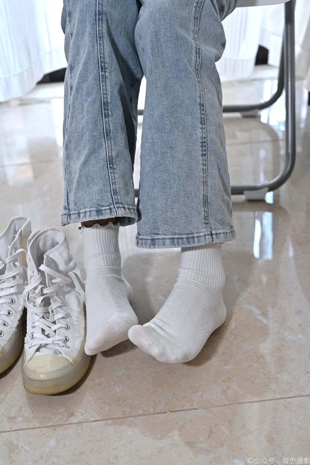 图片[46]-凝思摄影 NO.018 小睿-T恤、短白袜、平底鞋[142P] – 速更版-美库