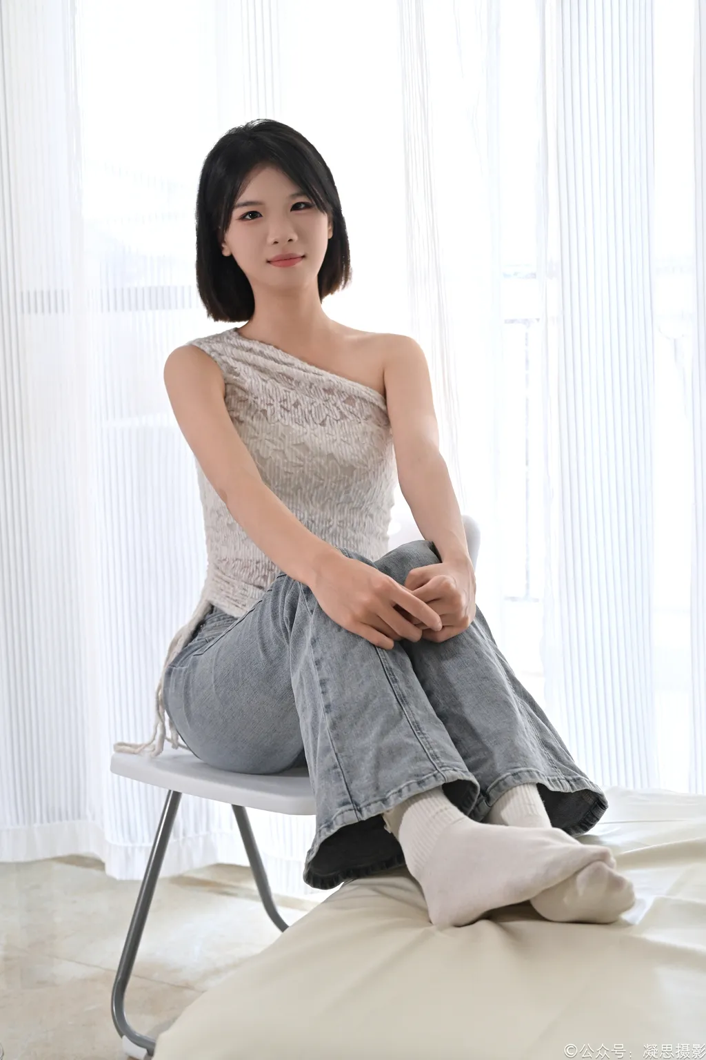 图片[54]-凝思摄影 NO.018 小睿-T恤、短白袜、平底鞋[142P] – 速更版-美库