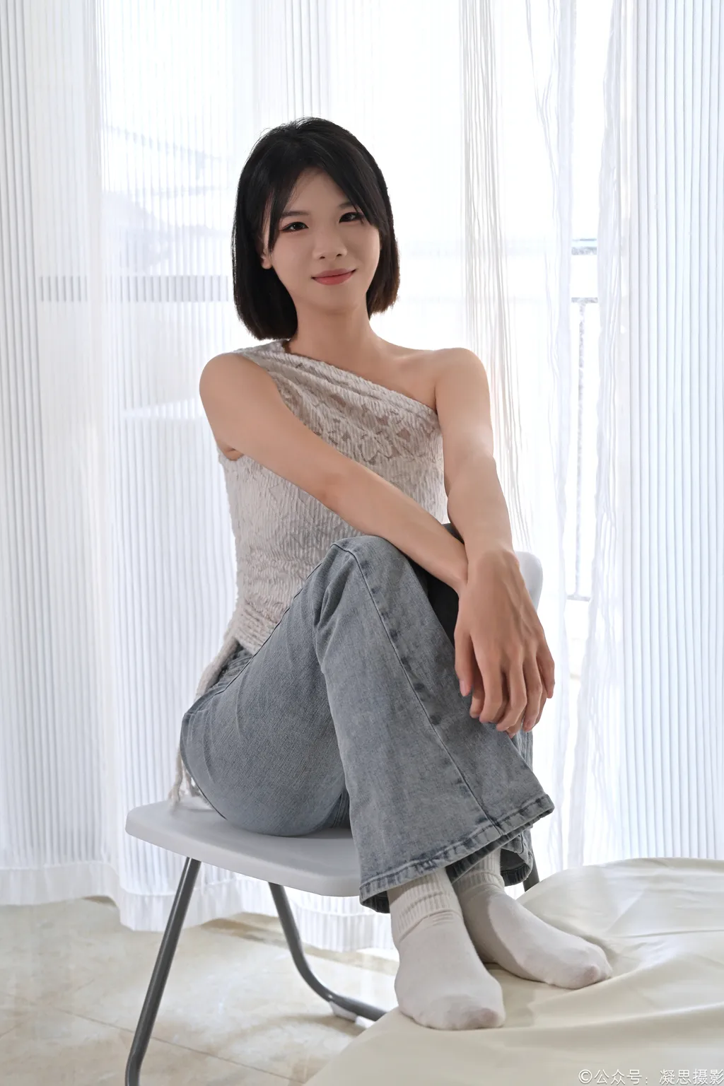 图片[74]-凝思摄影 NO.018 小睿-T恤、短白袜、平底鞋[142P] – 速更版-美库