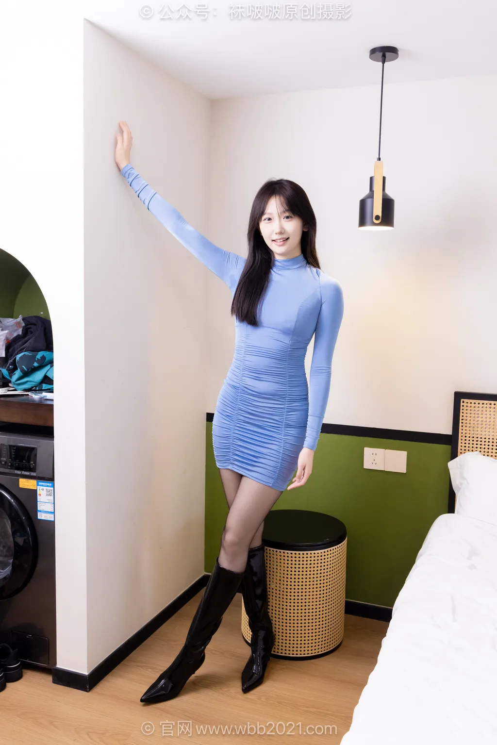 图片[33]-[BoBoSocks袜啵啵]NO.605 香菜-高跟长靴、薄蓝丝、薄黑丝[123P] – 速更版-美库