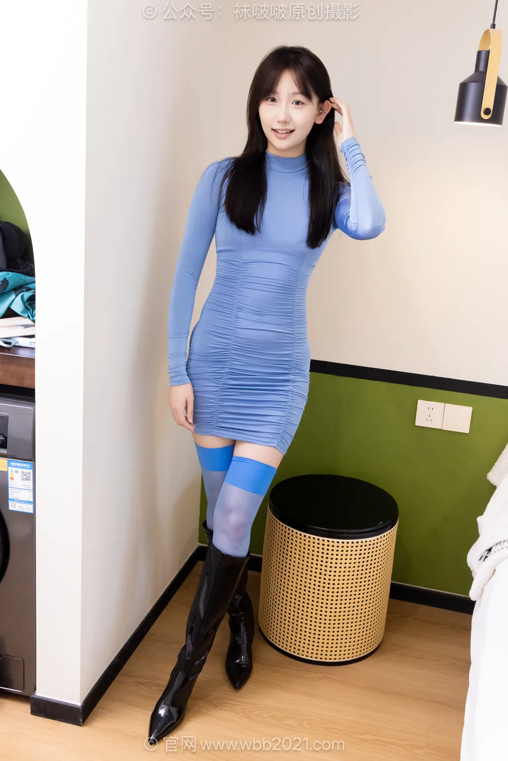 图片[117]-[BoBoSocks袜啵啵]NO.605 香菜-高跟长靴、薄蓝丝、薄黑丝[123P] – 速更版-美库
