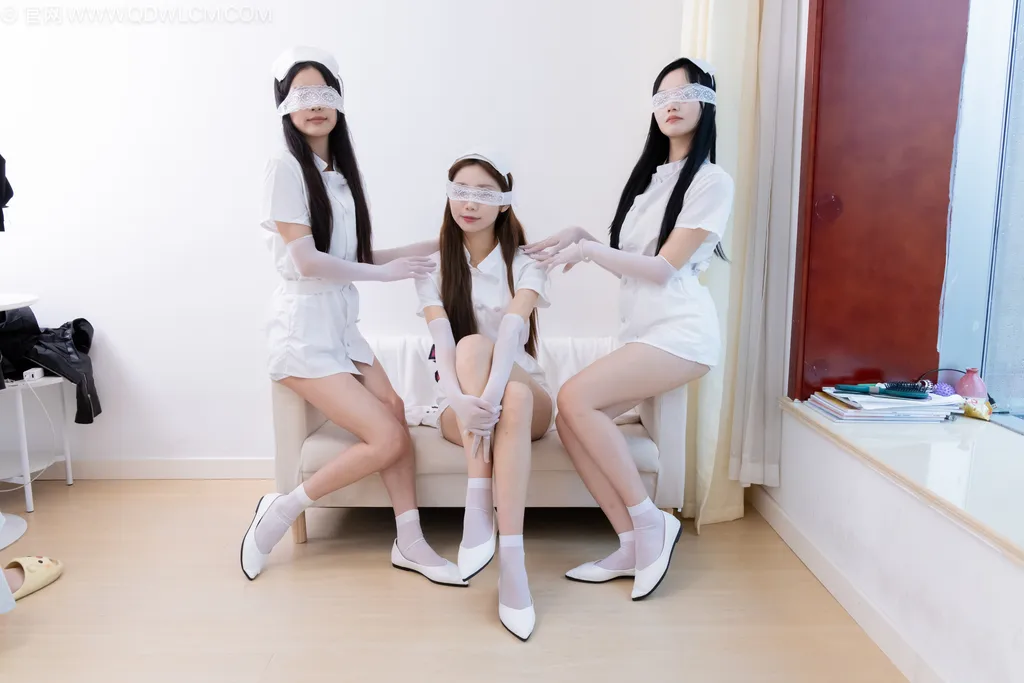 图片[36]-物恋传媒 NO.2500 茯苓&泡泡&橙子-平底鞋、短白丝、护士服、白丝[235P] – 速更版-美库