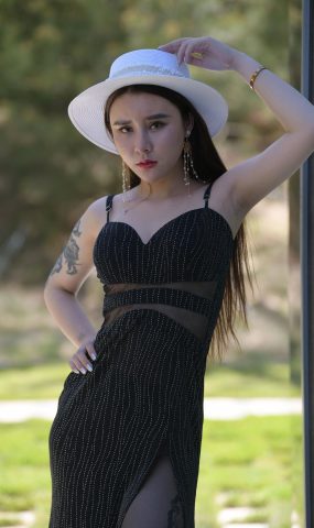 魔镜街拍 NO.023 黑丝连衣长裙 [109P]