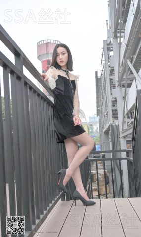 [SSA丝社]超清写真 NO.096 大大 街拍腿模大大灰丝[145P]