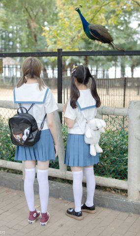 [森萝财团写真] JKFUN-025 默陌&Aika  80D白丝过膝袜 在现浏览