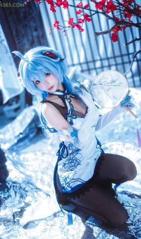 蠢沫沫  – 原神 甘雨旗袍[27P]