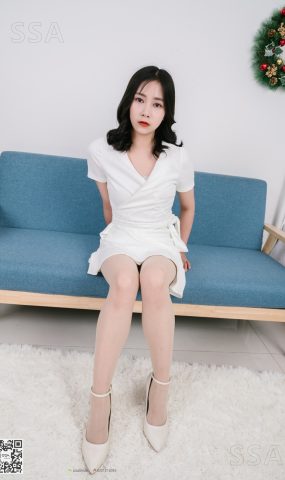 [SSA丝社]超清写真 NO.155 阿花 白色连衣裙穿搭示范[122P]