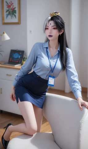 AI绘画 968 阴阳圣女[8P]