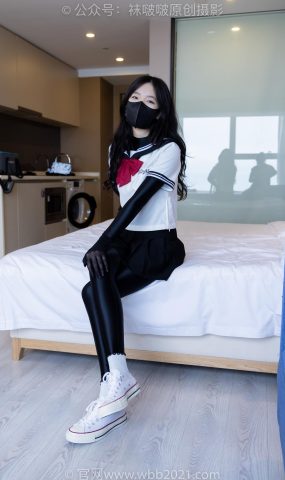 [BoBoSocks袜啵啵]NO.513 小甜豆 帆布鞋、白棉袜、厚黑丝五指袜、黑丝手套[113P]