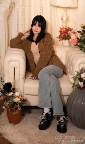 甜予摄影 NO.031 小野-皮鞋、白棉袜、油量灰丝[129P]