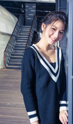 唯美街拍 NO.566 Wendy Lin 連衣短裙絲襪短靴美腿 [101P]