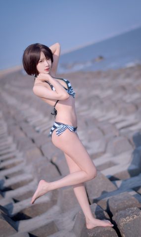 Shika小鹿鹿 – 加藤惠 泳装[17P]