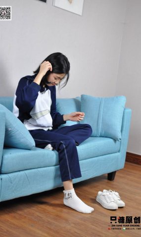 [只糖棉袜] NO.003 嘉欣－运动风白棉袜 在现浏览