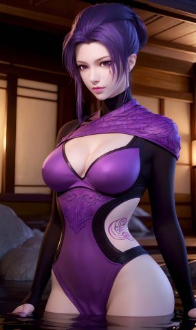 AI绘画 734 天行-紫女[19P]