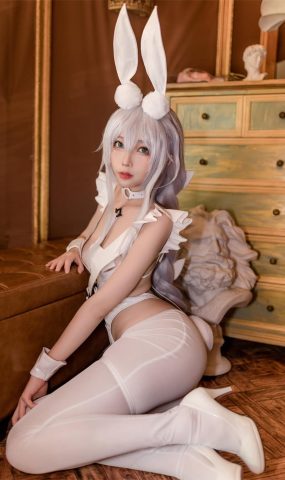 杏仁曲奇  – 碧蓝航线 恶毒白兔[18P]