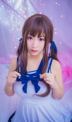 网紅Coser@ 猫九酱 连衣水手服[11P]