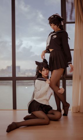 萌系小野妹字w – 校服-&前羽