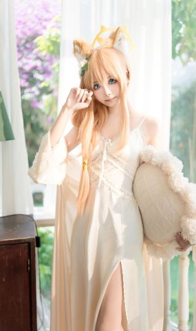 艾西aiwest – 碧蓝档案 伊落玛丽 睡衣[34P]