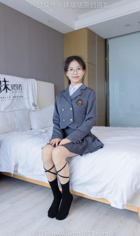 [BoBoSocks袜啵啵]NO.268 芝士-黑皮鞋、绑带黑棉袜、学苑至服[140P]