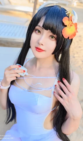 Natsuko夏夏子  – 碧蓝航线 比叡泳装[44P]