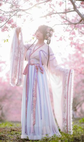 萌妹字Nyako喵子 – 樱花汉服 花神祈愿 [52P]