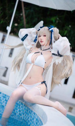 阿包也是兔娘  – 安克雷奇泳装[28P]