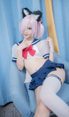 羽天shine – 猫耳JK[26P]