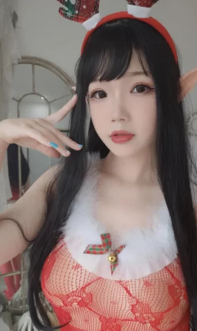 雪晴Astra  2020圣诞节自拍[94P]