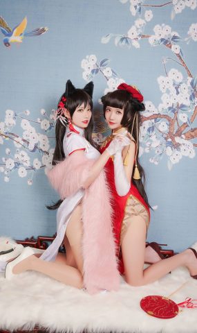 源纱希喵喵喵 &Meiyi_烛墨 – 犬獒旗袍[12P]