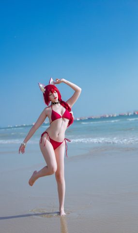 二佐Nisa 碧蓝千代田泳装 [20P]