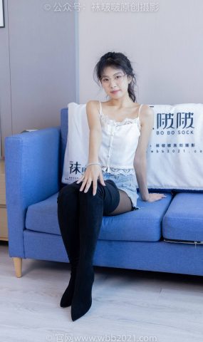 [BoBoSocks袜啵啵]NO.383 奶油-长靴、高跟长靴、黑丝、往袜、裸足[150P]