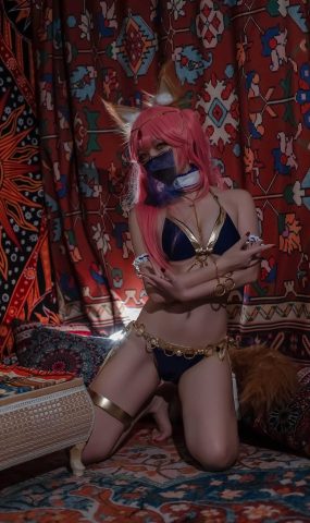 人氣Coser二佐Nisa – 玉藻前舞娘 [22P]