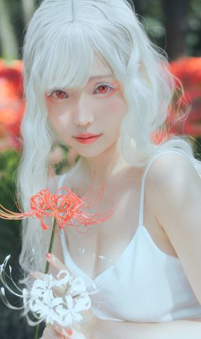 ElyEE子 B-White spider lily 白瓷彼岸 [27P]