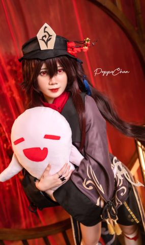 PoppaChan  – Hutao Genshin Impact[6P]