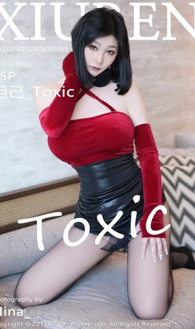 [XR绣人网]2024.05.24 NO.8593 妲己_Toxic 红色抹胸 [10+1P]