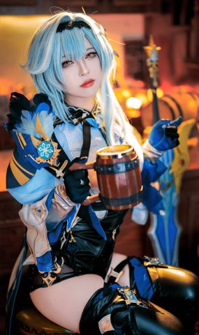 半半子  – 原神优菈[55P]