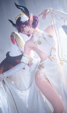 动漫博主阿包也是兔娘  碧蓝幻想古蕾娅 龙娘 [35P]