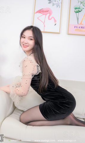 [SSA丝社]超清写真 NO.309 秀秀新模新春首秀美腿黑丝(下)[95P]
