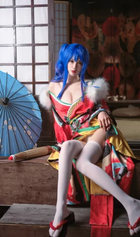 一米八的大梨子 – 圣姨和服[18P]