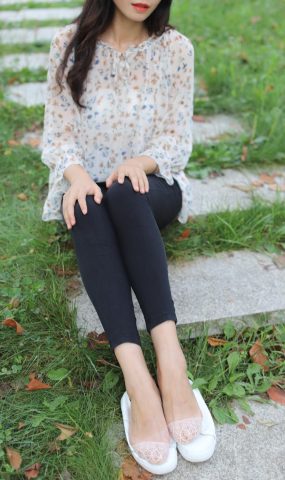 大西瓜爱牙膏-2019 12X活动 模特2（二)  公园蕾SI船袜 (2) [84P]