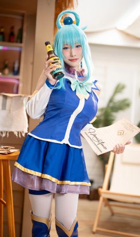 Hane Ame 雨波写真 – Konosuba Aqua 阿克婭[7P]