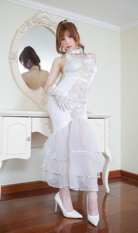 鹿野希 – 白礼服[46P]