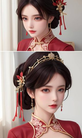 AI绘画 412 你的新娘[47P]