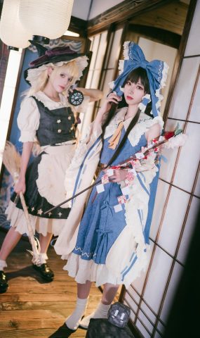 腥味猫罐 & 渡边芥子 – 魔理沙 青灵梦[15P]