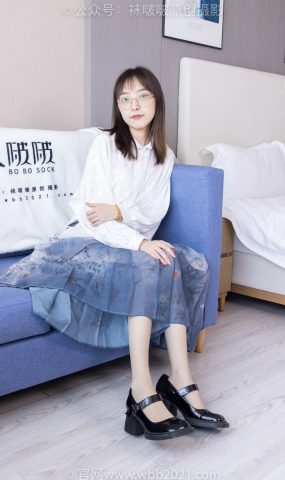 [BoBoSocks袜啵啵]NO.428 稚予-皮鞋、灰丝[140P]