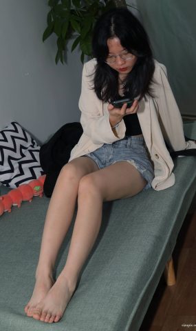 Pary摄影 NO.080 珊珊如若凝脂的雪白美脚加偷拍视角[124P]